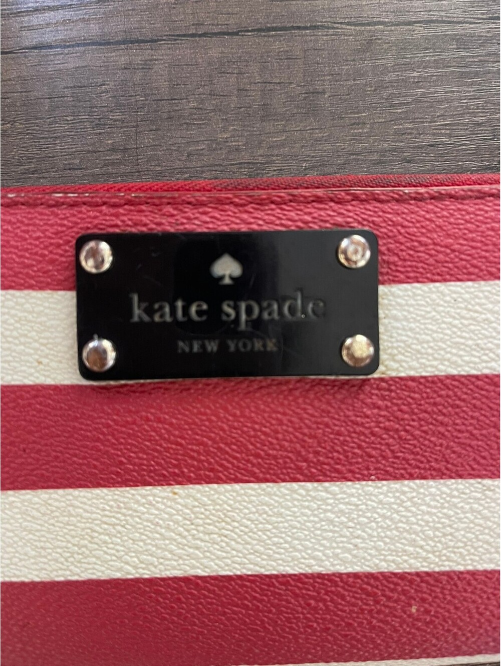 Kate Spade | Striped Zip Around Wallet - Picture 2 of 14